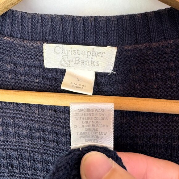 Christopher & Banks Short Sleeve Knit Cardigan - Picture 6 of 6